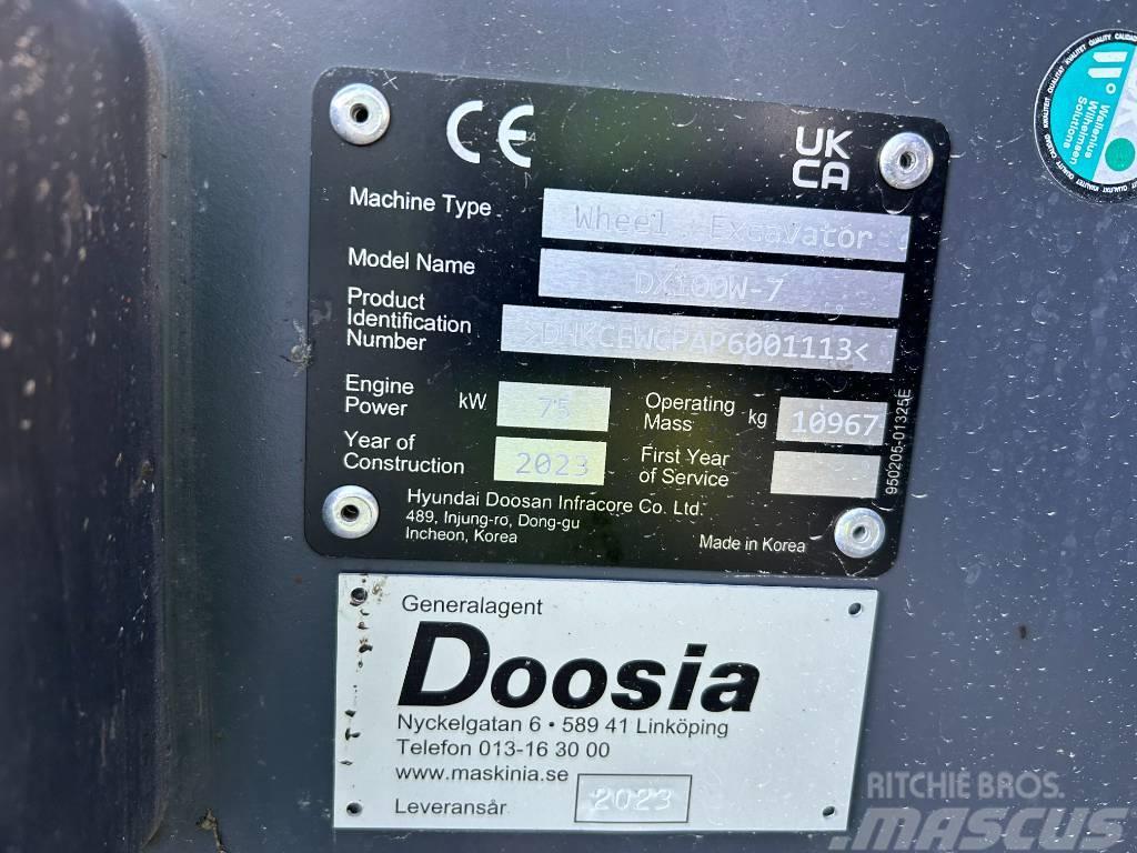 Doosan DX100W-7 Excavadoras de ruedas