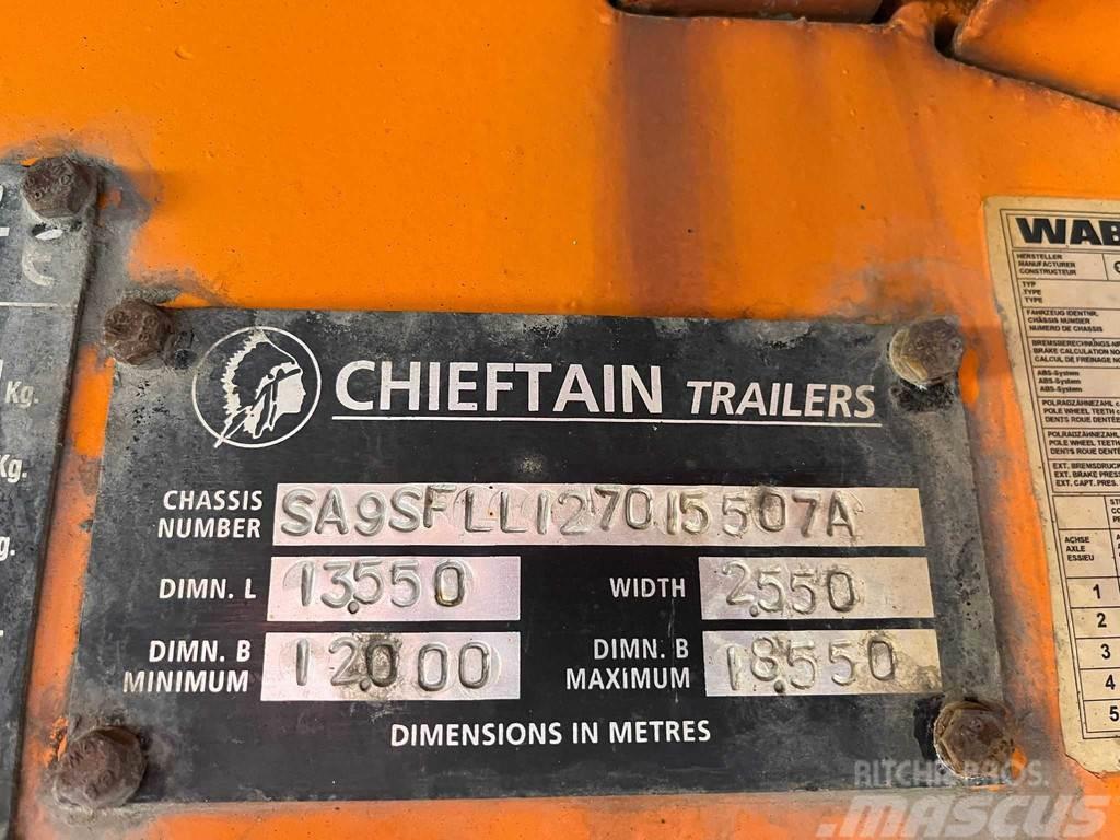 Chieftain SFLL 1270 PLATFORM L=9315 mm Semirremolques de góndola rebajada
