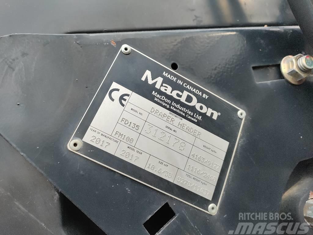 MacDon FD135 Cabezales de cosechadoras combinadas