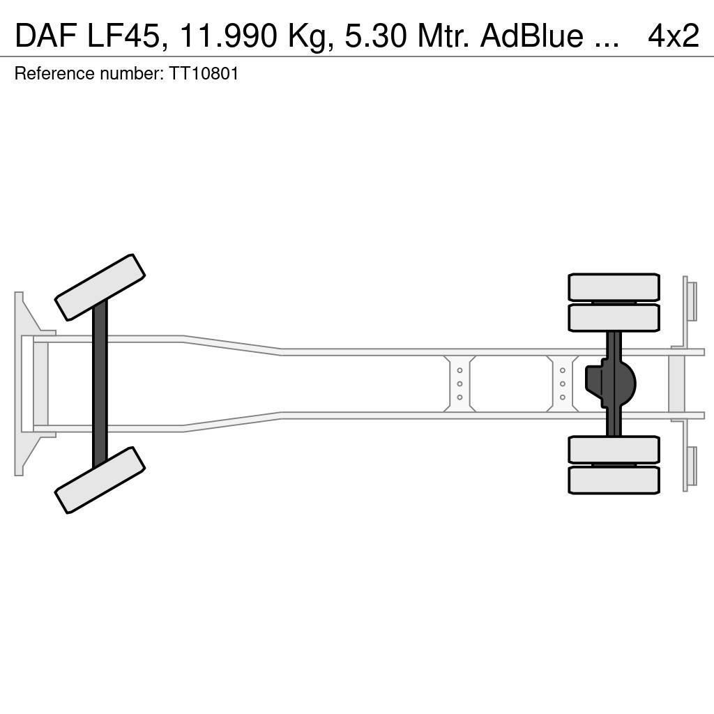 DAF LF45, 11.990 Kg, 5.30 Mtr. AdBlue Camiones plataforma