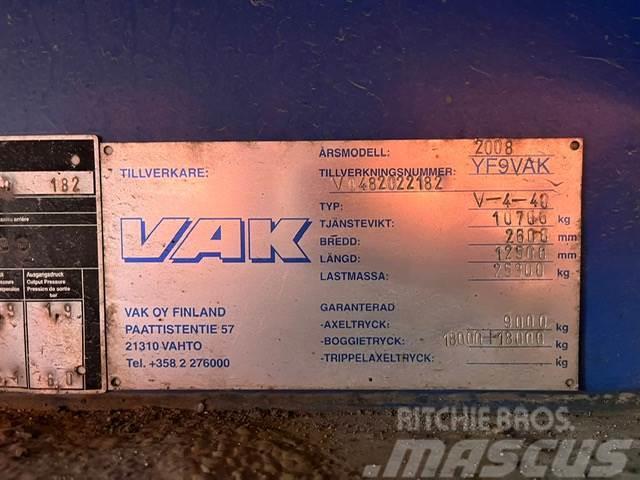 VAK V-4-40 VECTOR 1850 / BOX L=12385 mm Remolques isotermos/frigoríficos
