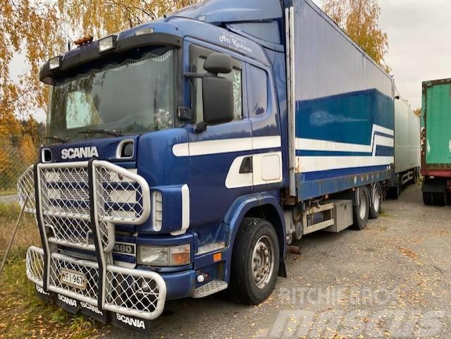 Scania R 144-460 , 6X2 Camiones volquete para virutas de madera
