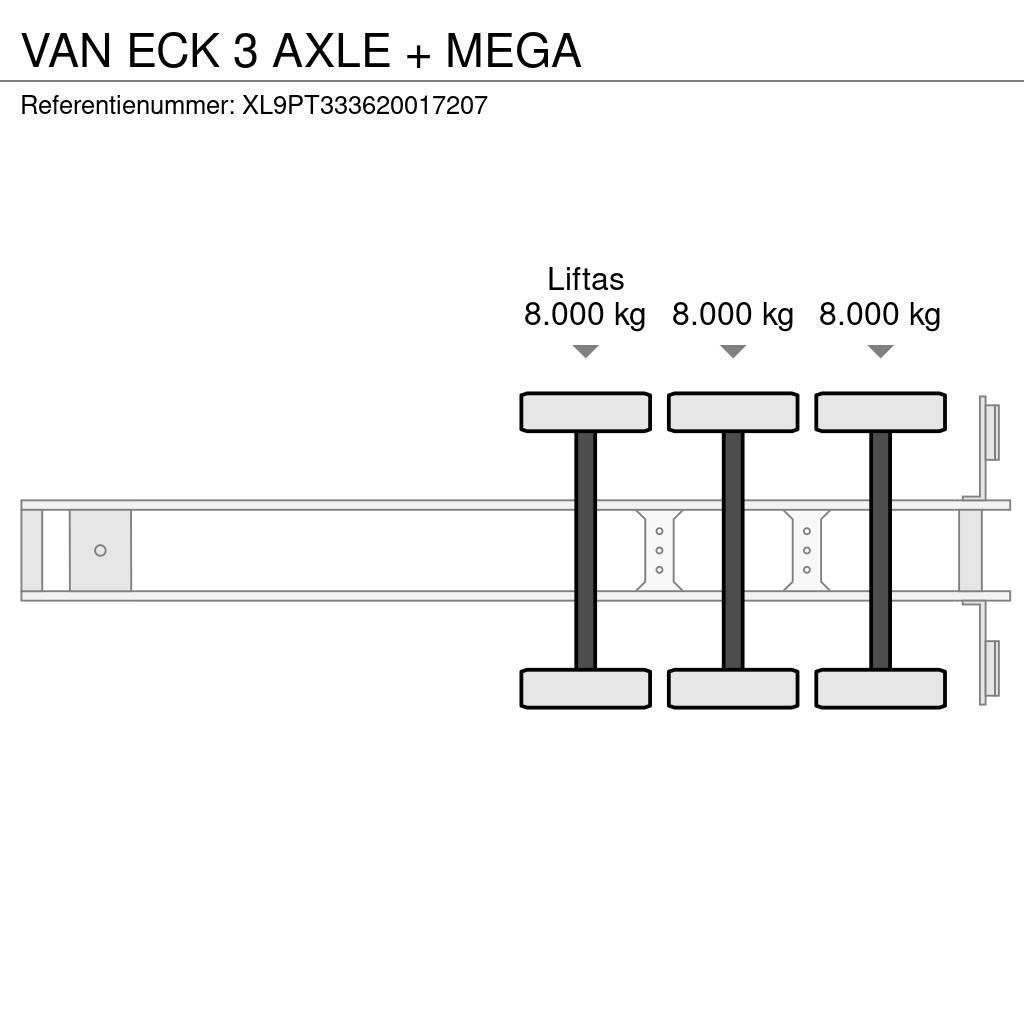 Van Eck 3 AXLE + MEGA Semirremolques con carrocería de caja
