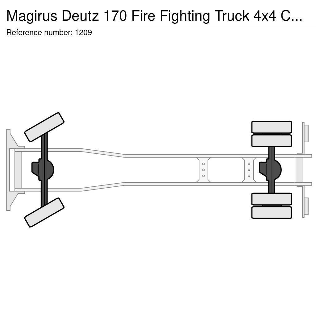Magirus Deutz 170 Fire Fighting Truck 4x4 Complete truck G Camiones de Bomberos