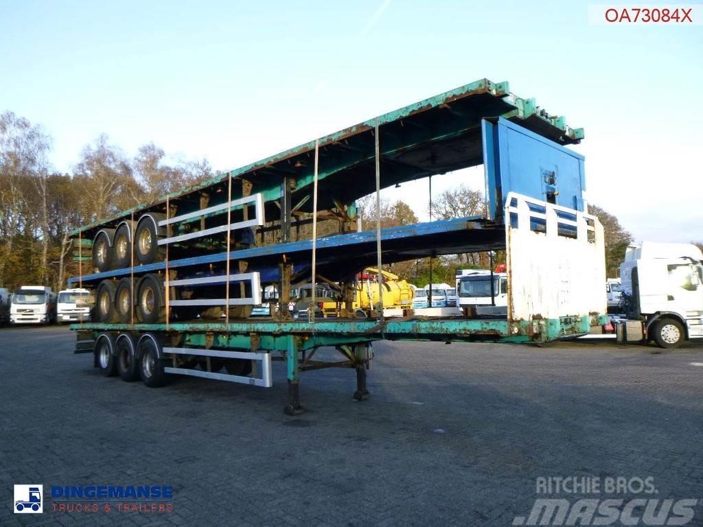 SDC Stack - 3 x platform trailer 13.6 m / 39 t Semirremolques de plataformas planas/laterales abatibles