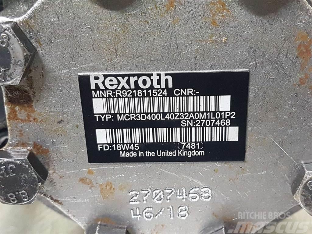 Rexroth MCR3D400L40Z32-R921811524-Wheel motor/Radmotor Hidráulicos