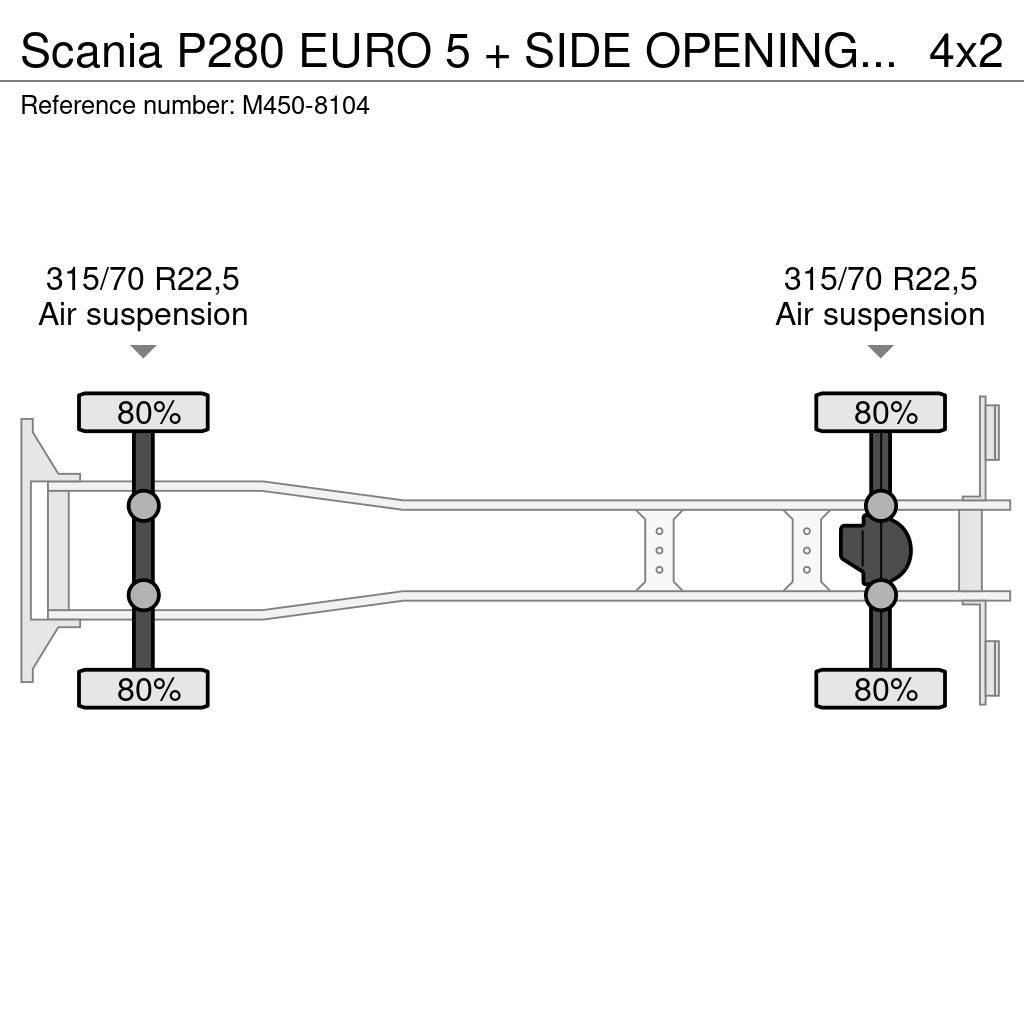 Scania P280 EURO 5 + SIDE OPENING BOX + CARRIER SUPRA 850 Isotermos y frigoríficos
