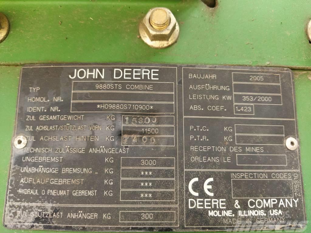 John Deere 9880 i STS Cosechadoras combinadas