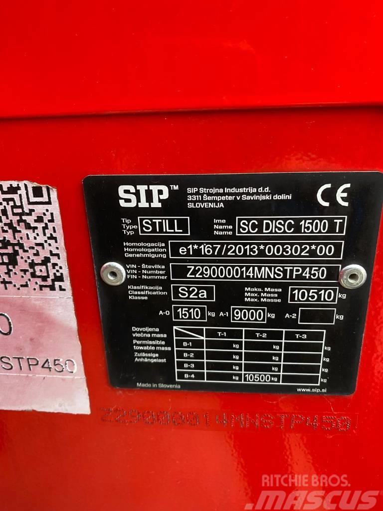 SIP SilverCut Disc 1500 T Segadoras acondicionadoras