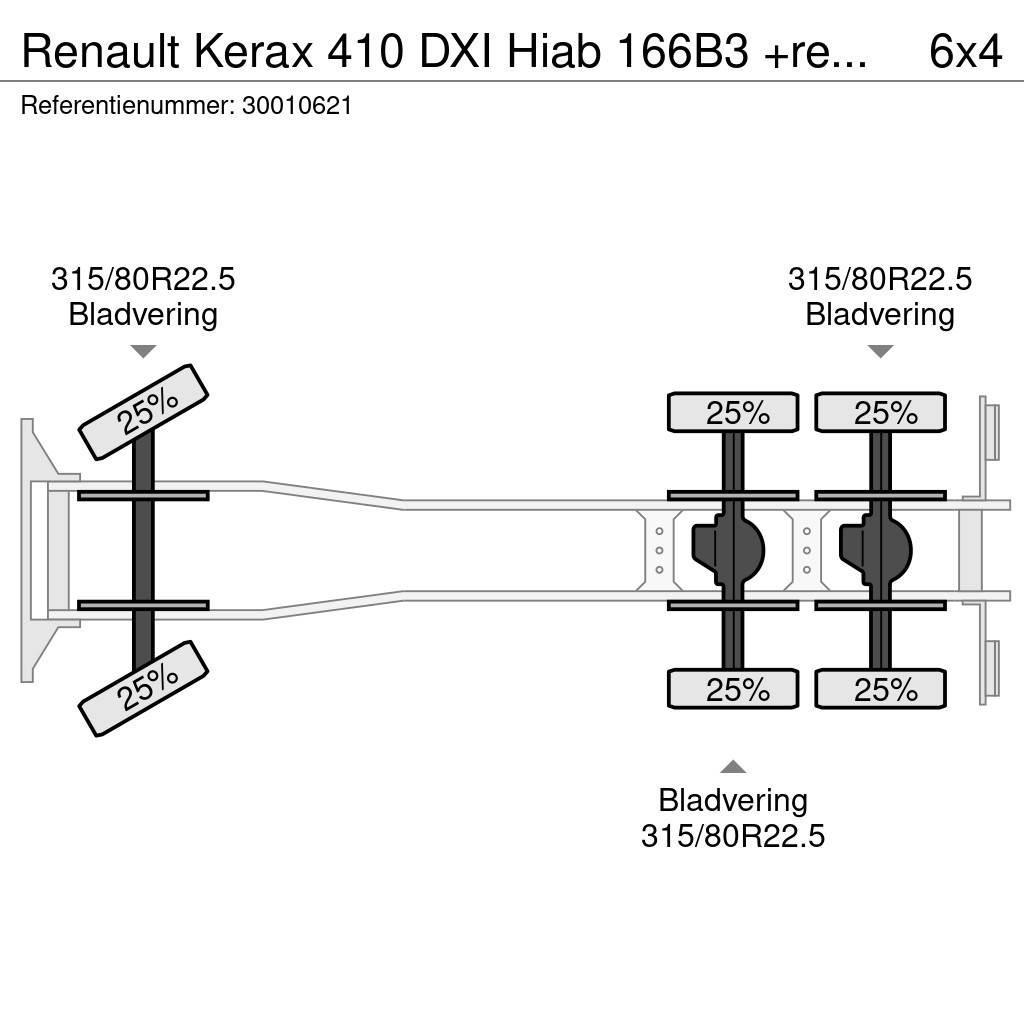 Renault Kerax 410 DXI Hiab 166B3 +remote Camiones grúa