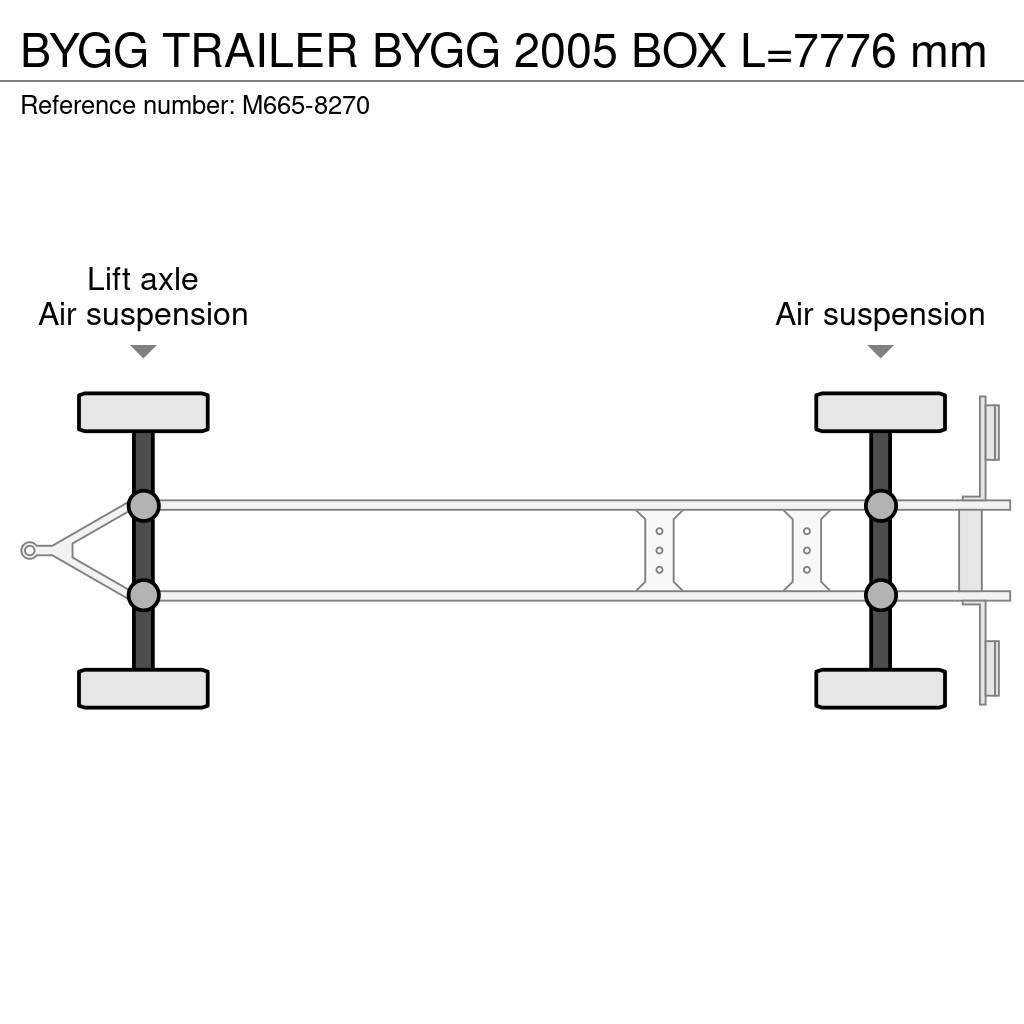  Bygg TRAILER BYGG 2005 BOX L=7776 mm Carrocería de caja