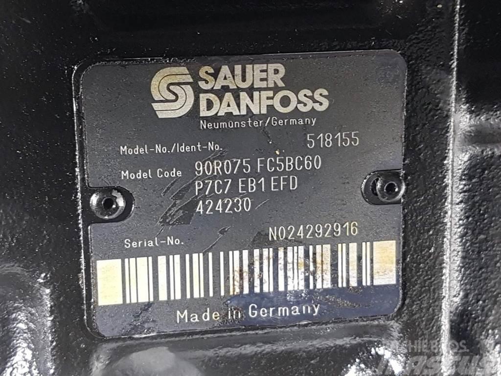 Sauer Danfoss 90R075FC5BC60P7C7-518155-Drive pump/Fahrpumpe/Pomp Hidráulicos