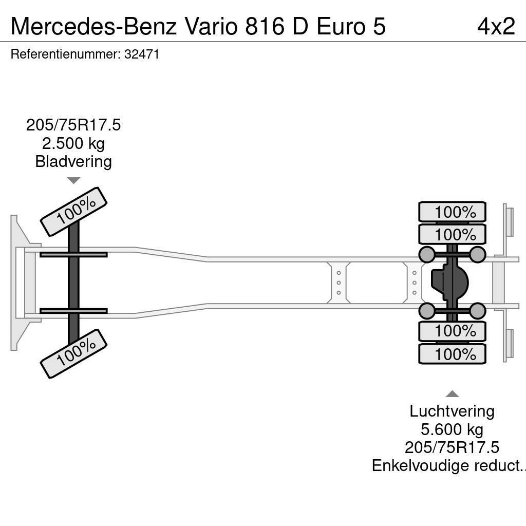Mercedes-Benz Vario 816 D Euro 5 Camiones de basura