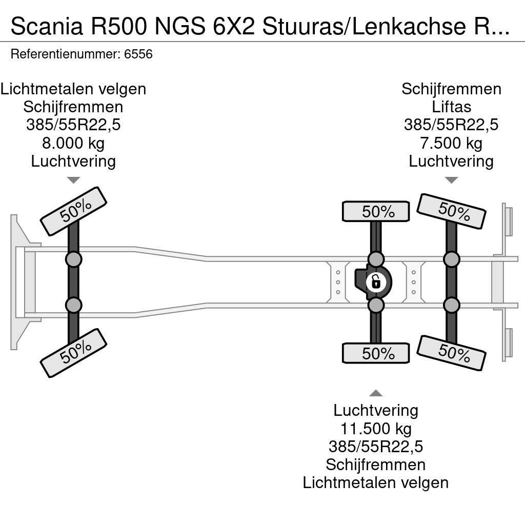 Scania R500 NGS 6X2 Stuuras/Lenkachse Retarder AHK Camión con caja abierta