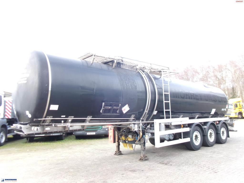 Crossland Bitumen tank inox 33 m3 / 1 comp + compressor + st Semirremolques cisterna