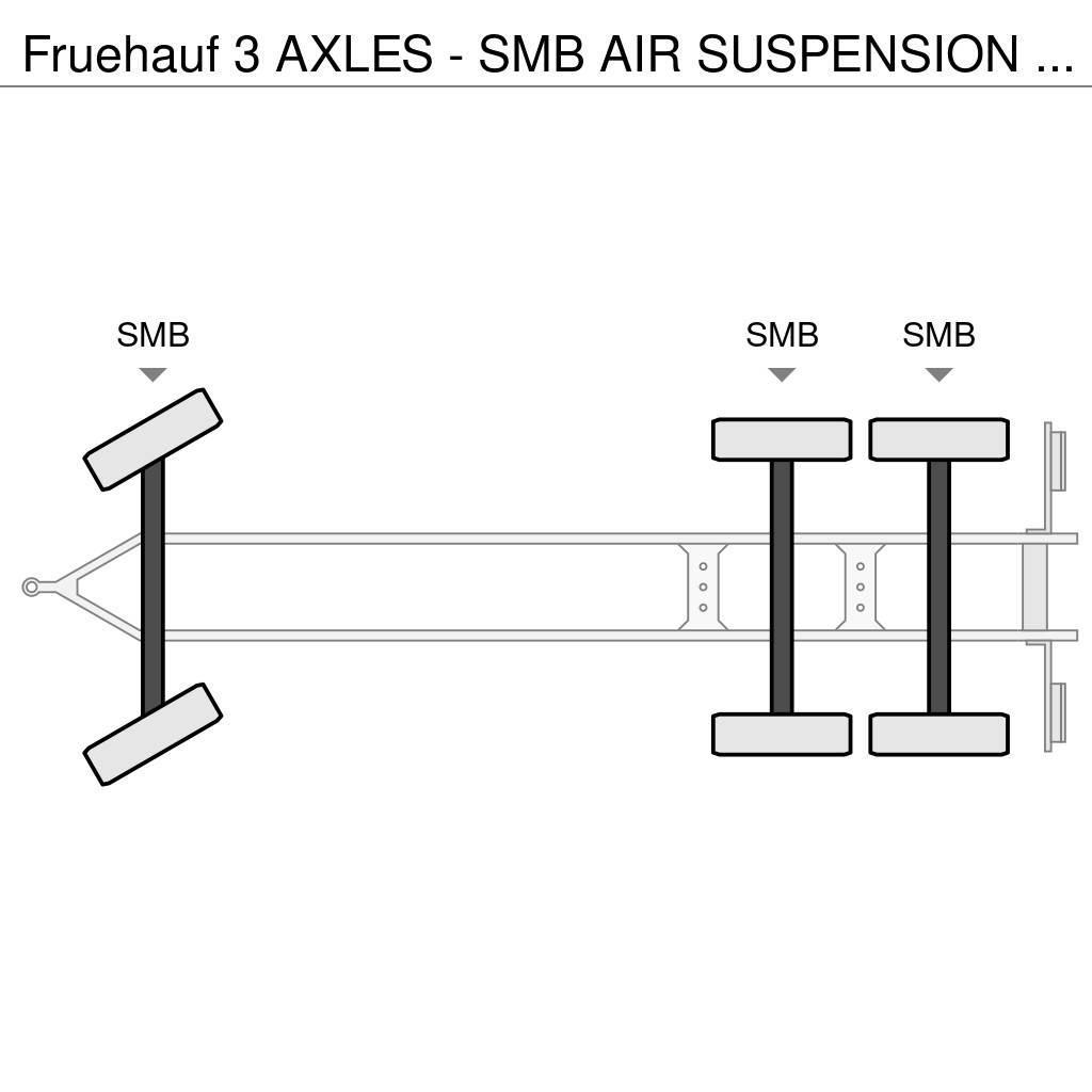 Fruehauf 3 AXLES - SMB AIR SUSPENSION - GOOD STATE Caja de lona