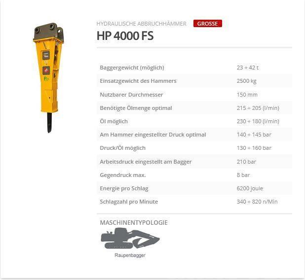 Indeco HP 4000 FS Martillos hidráulicos