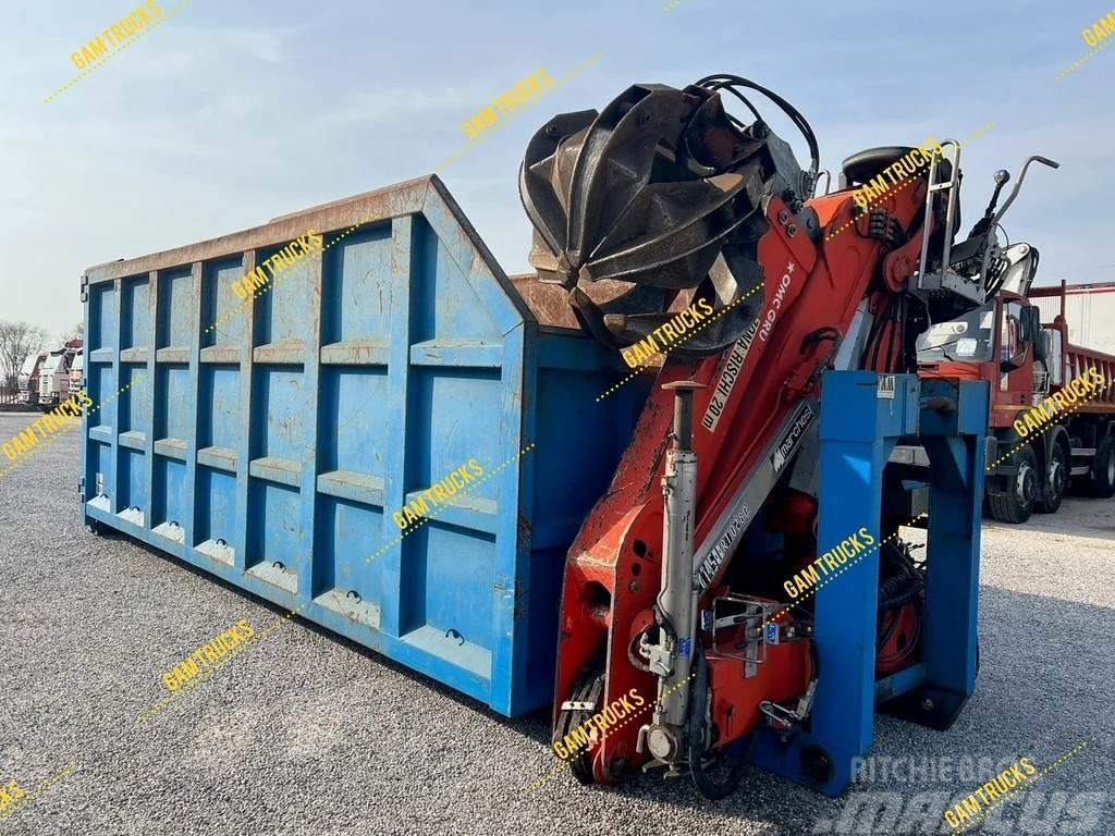  Diversen Container mit Kran Marchesi 4.500 RT0280 Contenedores de transporte