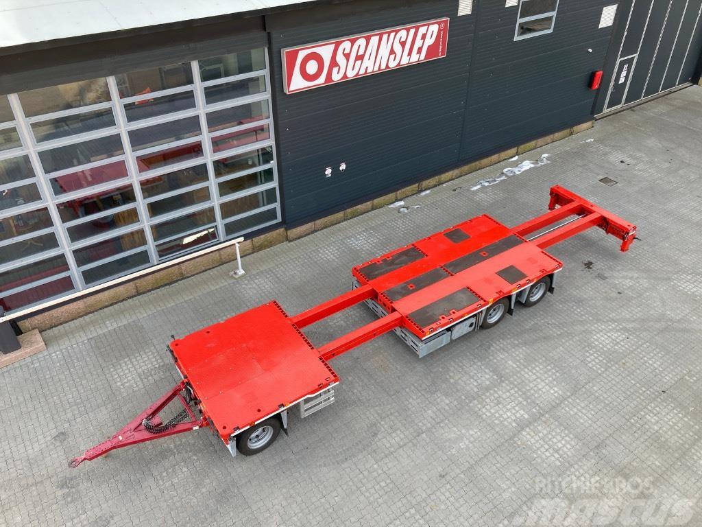  SCANSLEP Extendable platform trailer Plataforma plana/laterales abatibles