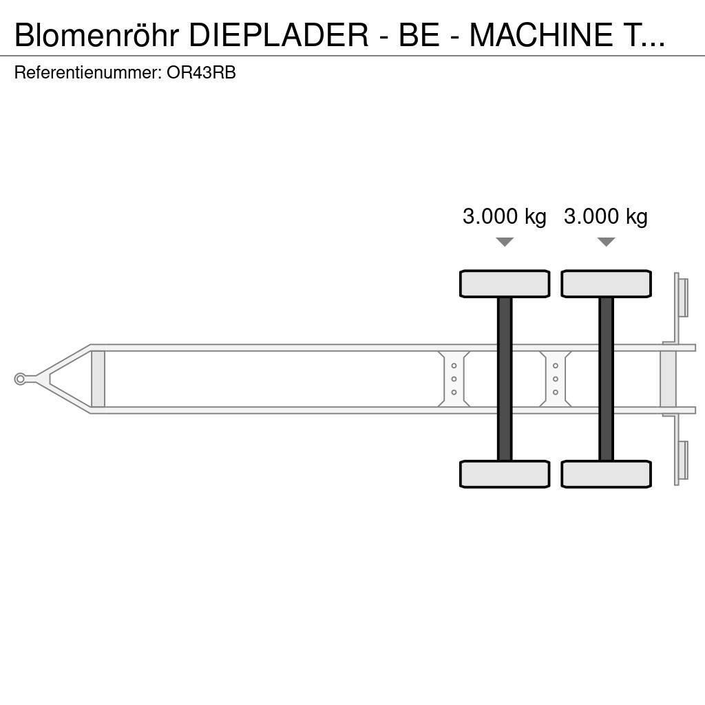 Blomenrohr DIEPLADER - BE - MACHINE TRANSPORT Góndola de cama rebajada