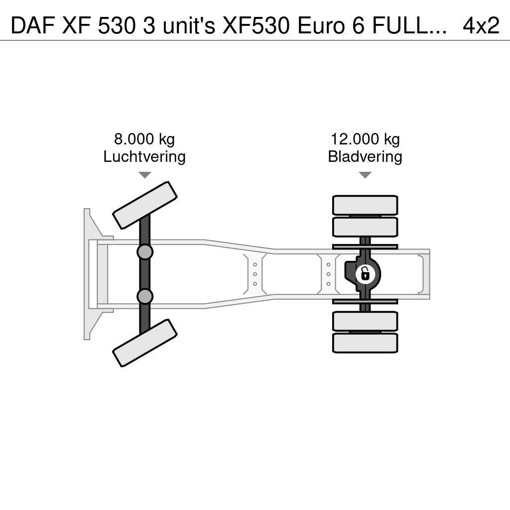 DAF XF 530 3 unit's XF530 Euro 6 FULL-SPOILER ZF-Intar Cabezas tractoras