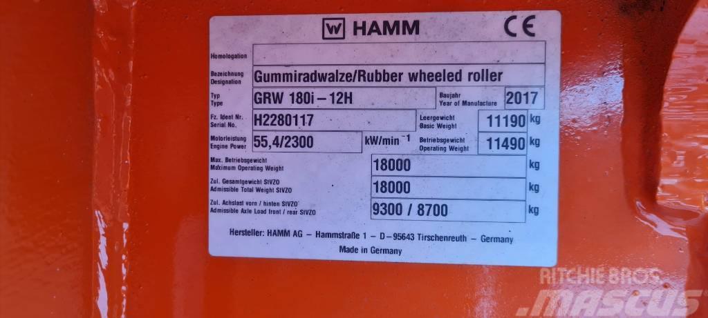 Hamm GRW 180i-12H Rodillos sobre neumáticos