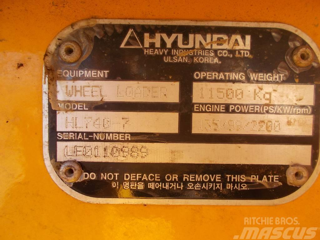 Hyundai HL 740-7 Cargadoras sobre ruedas