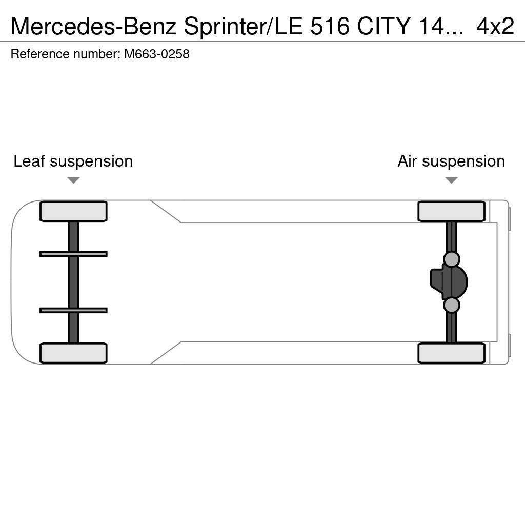 Mercedes-Benz Sprinter/LE 516 CITY 14 PCS AVAILABLE /PASSANGERS Mini autobuses