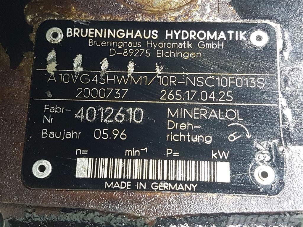 Brueninghaus Hydromatik A10VG45HWM1/10R-R902000737-Drive pump/Fahrpumpe Hidráulicos