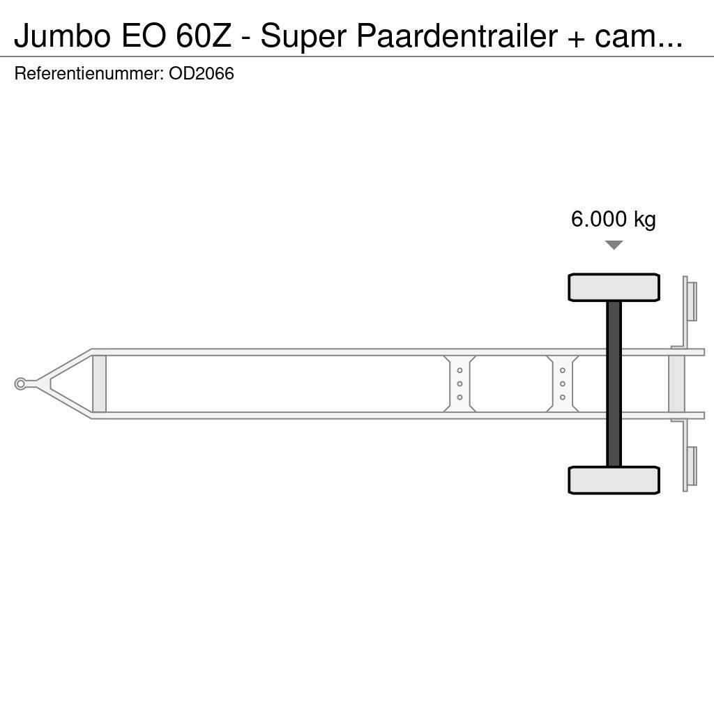 Jumbo EO 60Z - Super Paardentrailer + camper GEEN BTW! Remolques para transporte de animales