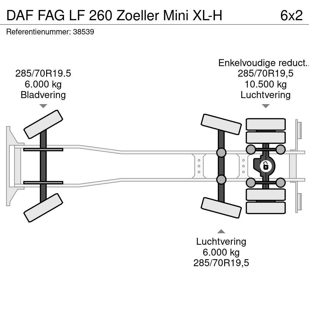 DAF FAG LF 260 Zoeller Mini XL-H Camiones de basura