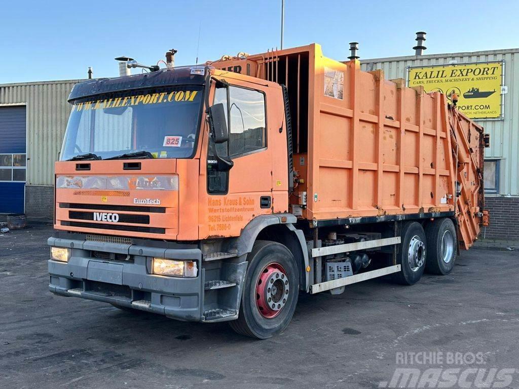 Iveco 180E30 Garbage Truck 6x2 Haller Good Condition Camiones de basura
