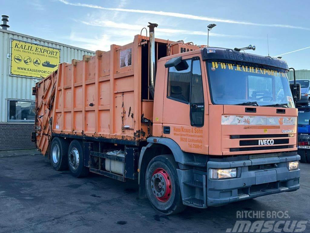 Iveco 180E30 Garbage Truck 6x2 Haller Good Condition Camiones de basura