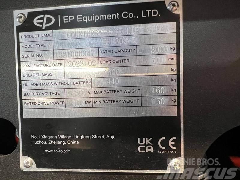 EP EFL303-B met een hefhoogte van 4,8 meter Carretillas de horquilla eléctrica