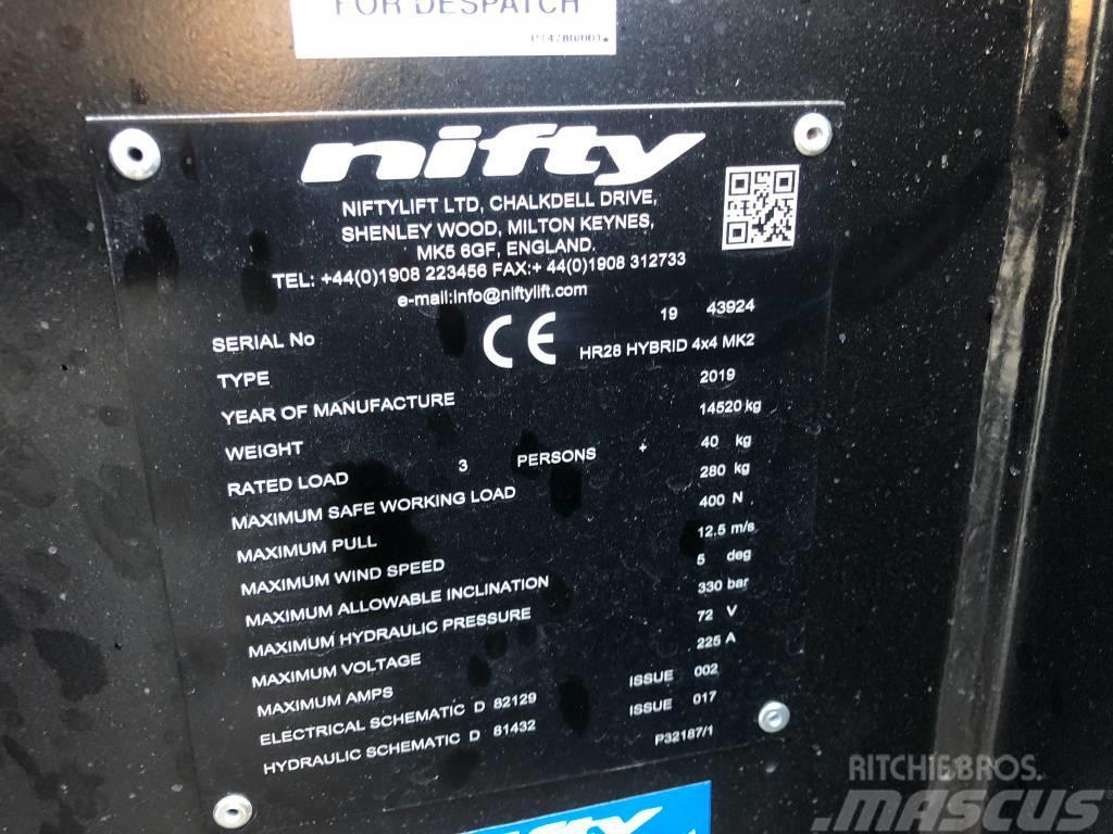 Niftylift HR28 Hybrid 4x4 MK2 Plataforma de trabajo articulada