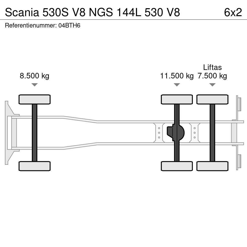 Scania 530S V8 NGS 144L 530 V8 Camiones caja cerrada