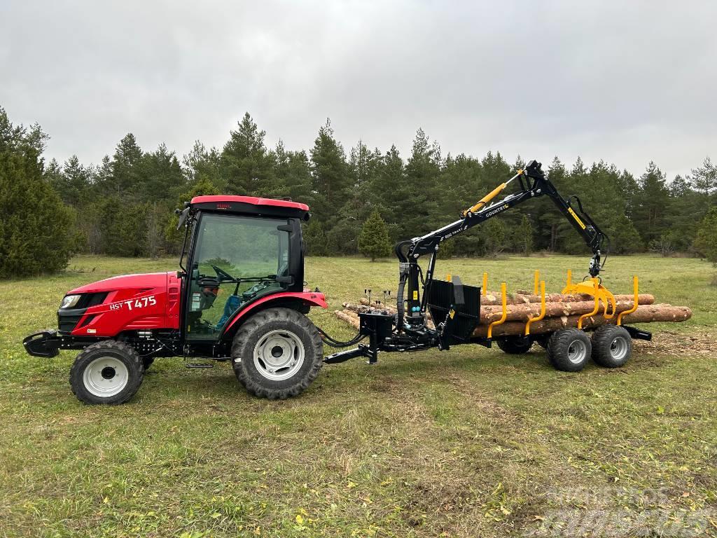 Country TRAILER 30S + CRANE 500 SMART Remolques forestales