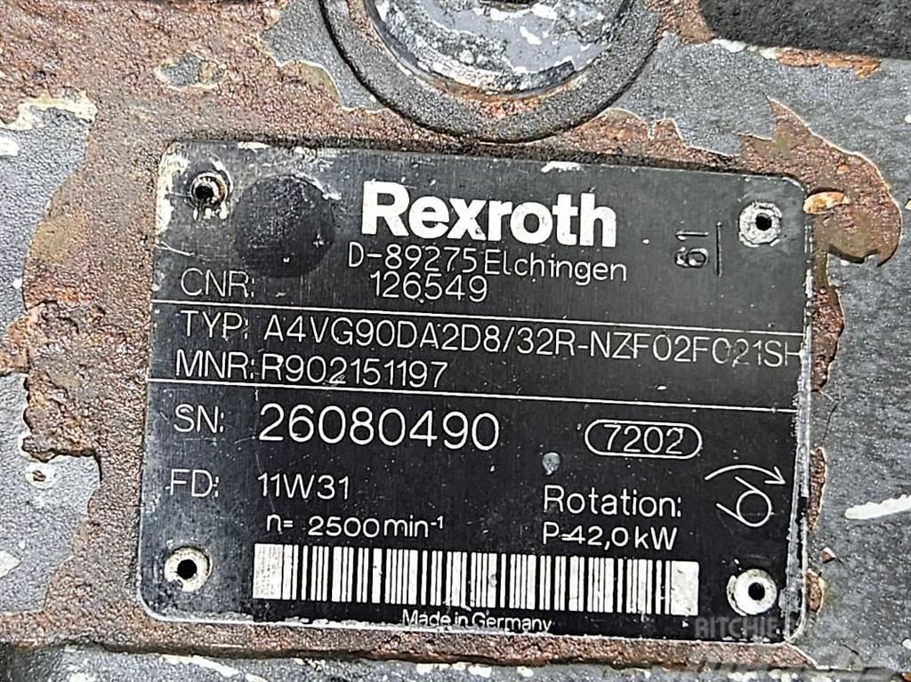 Rexroth A4VG90DA2D8/32R-Drive pump/Fahrpumpe/Rijpomp Hidráulicos