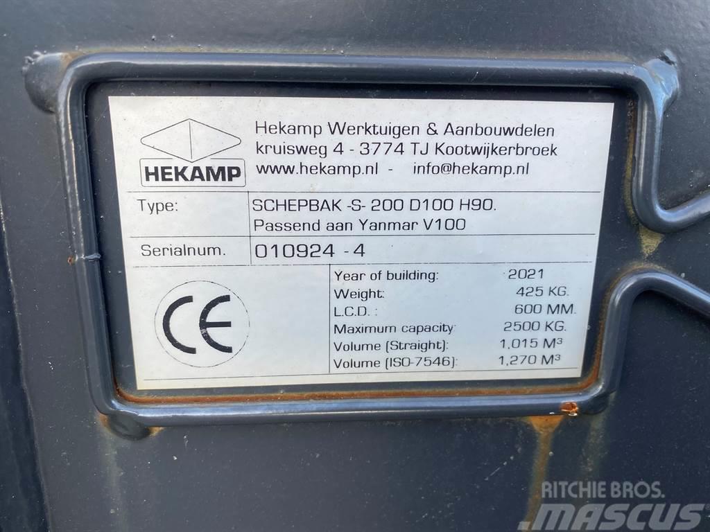 Terex Schaeff Ø50MM-Hekamp SCHEPBAK-S-200 D100 H90-Bucket Cucharones