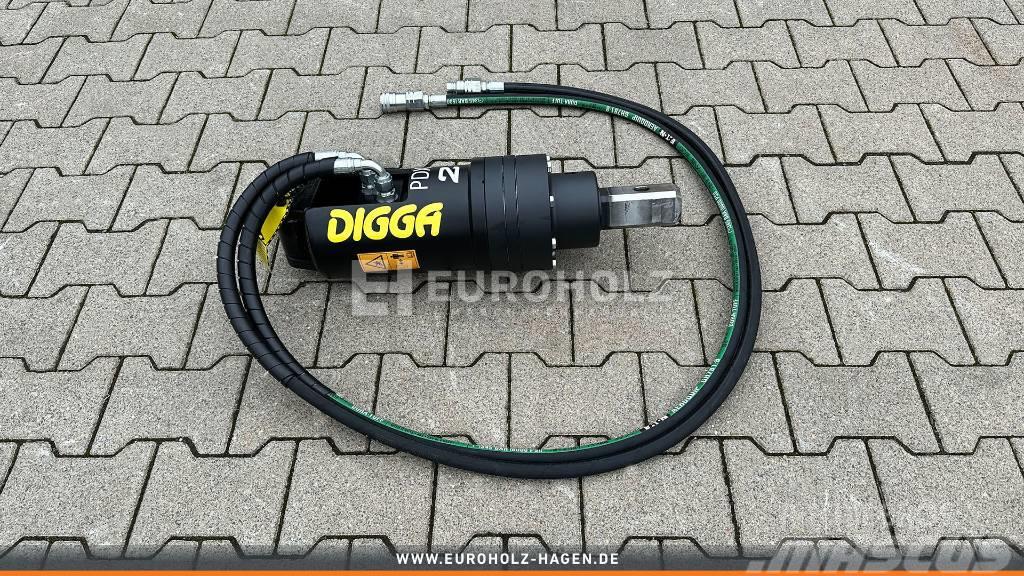  [Digga] Digga PDX2 Erdbohrer Motor mit Schläuchen Taladros