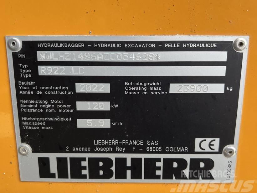 Liebherr R922 LC Excavadoras de cadenas