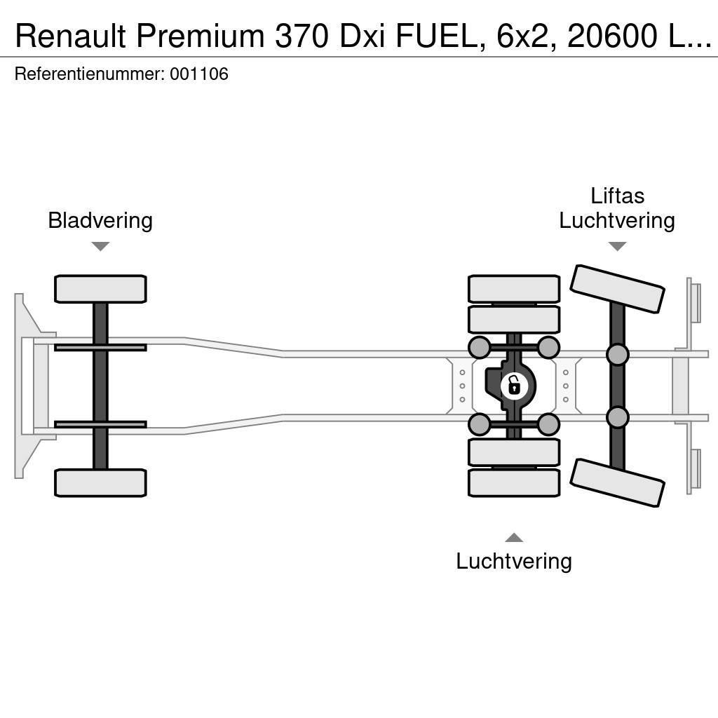 Renault Premium 370 Dxi FUEL, 6x2, 20600 Liter, 6 Comp, Re Camiones cisterna