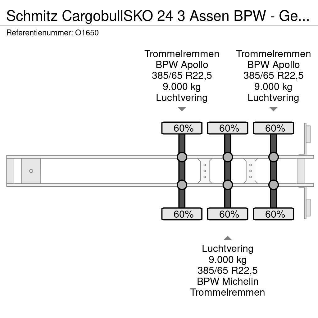 Schmitz Cargobull SKO 24 3 Assen BPW - Gesloten Opbouw - Gegalvanise Semirremolques con carrocería de caja