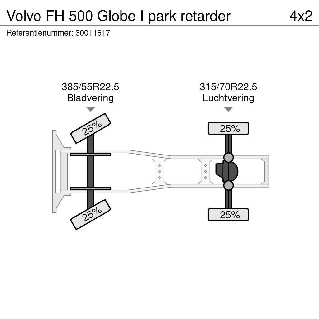 Volvo FH 500 Globe I park retarder Cabezas tractoras