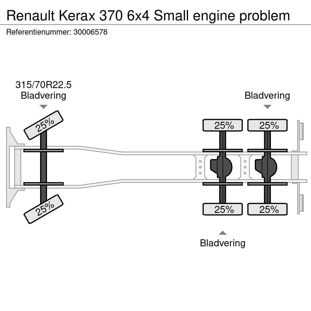 Renault Kerax 370 6x4 Small engine problem Camiones chasis