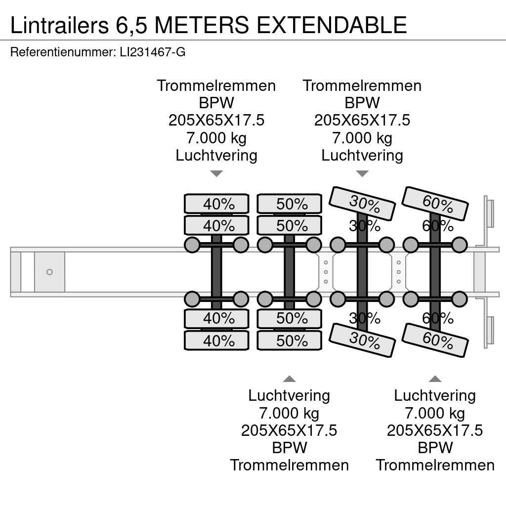 Lintrailers 6,5 METERS EXTENDABLE Semirremolques de góndola rebajada