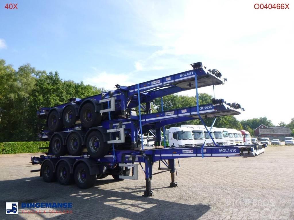 Dennison Stack - 3 x container trailer 20-30-40-45 ft Semirremolques portacontenedores