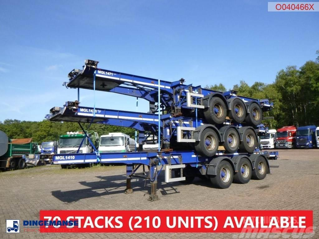Dennison Stack - 3 x container trailer 20-30-40-45 ft Semirremolques portacontenedores