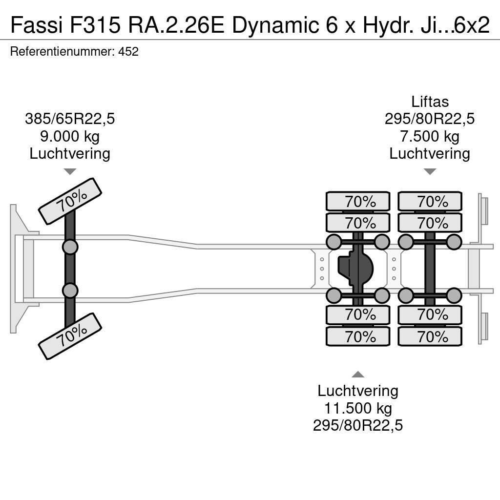 Fassi F315 RA.2.26E Dynamic 6 x Hydr. Jip 4 x Hydr Volvo Grúas todo terreno