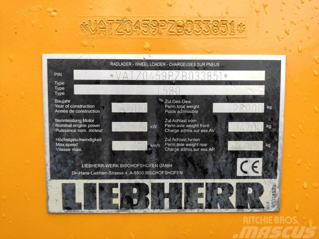 Liebherr L580 2plus2 Bj 2013' Cargadoras sobre ruedas